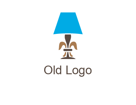 abstract lamp logo