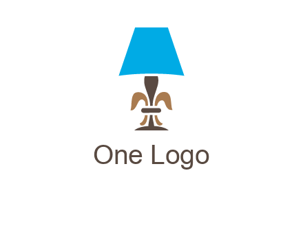 abstract lamp logo