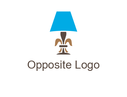 abstract lamp logo