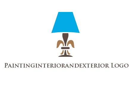 abstract lamp logo