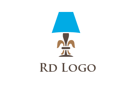 abstract lamp logo