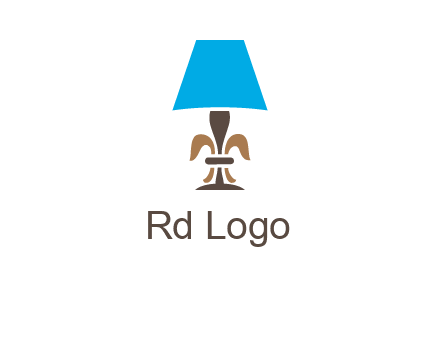 abstract lamp logo
