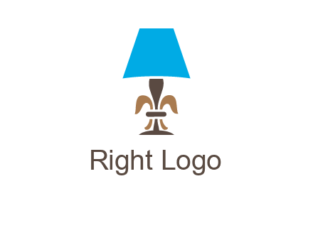 abstract lamp logo