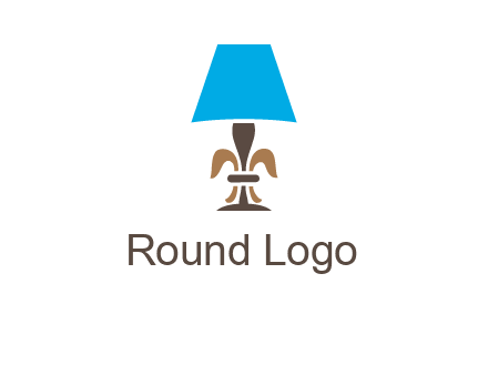 abstract lamp logo