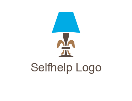 abstract lamp logo