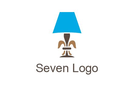 abstract lamp logo