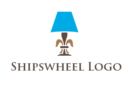 abstract lamp logo
