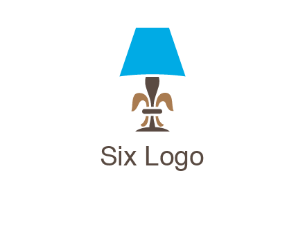 abstract lamp logo