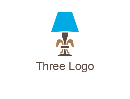 abstract lamp logo