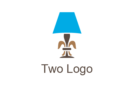 abstract lamp logo