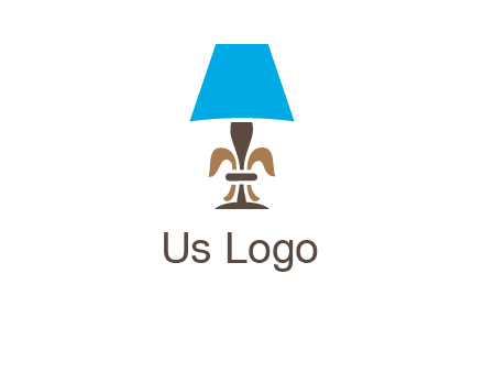 abstract lamp logo