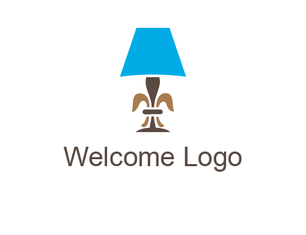 abstract lamp logo