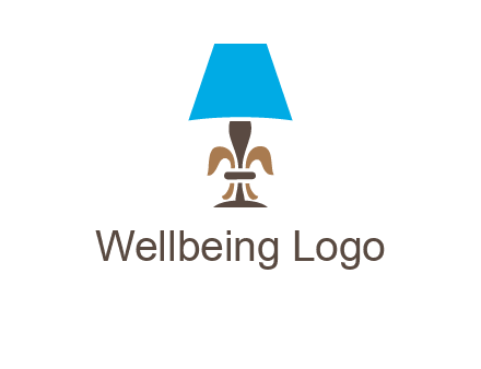 abstract lamp logo