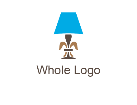 abstract lamp logo