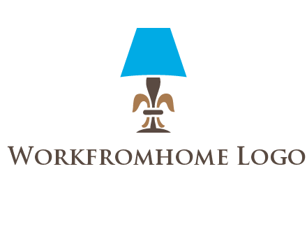 abstract lamp logo