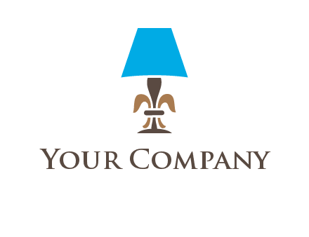 abstract lamp logo