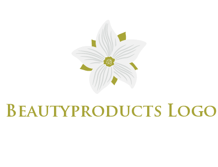 Madonna lily flower logo