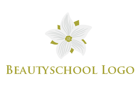 Madonna lily flower logo