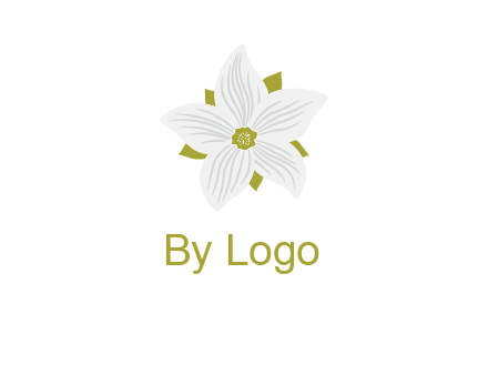 Madonna lily flower logo