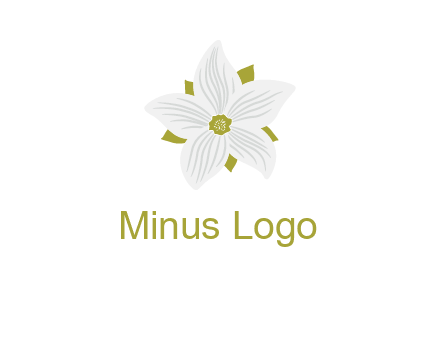 Madonna lily flower logo