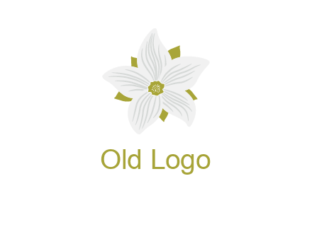 Madonna lily flower logo