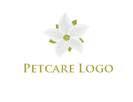 Madonna lily flower logo