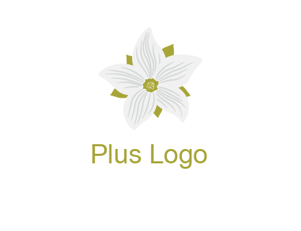 Madonna lily flower logo