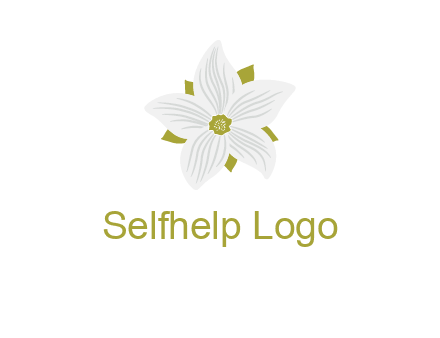 Madonna lily flower logo