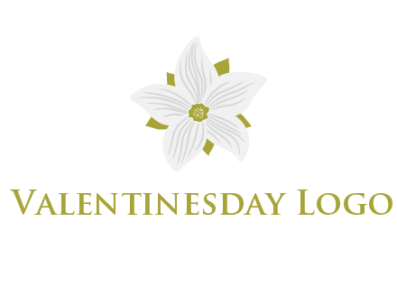 Madonna lily flower logo