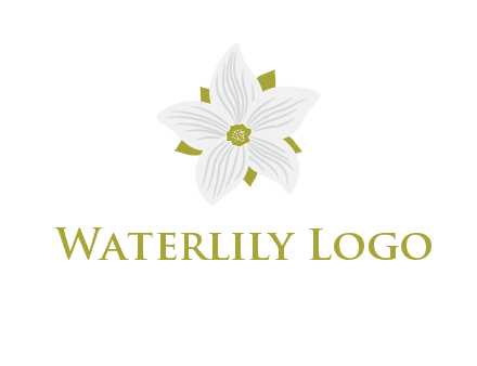 Madonna lily flower logo