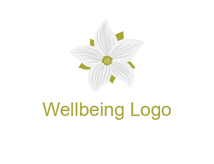 Madonna lily flower logo