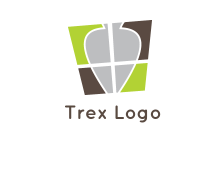 leaf inside the abstract square logo