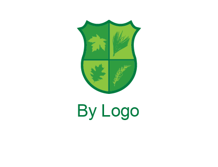 Leafs inside the emblem logo