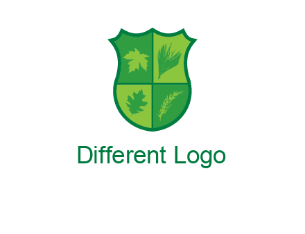 Leafs inside the emblem logo