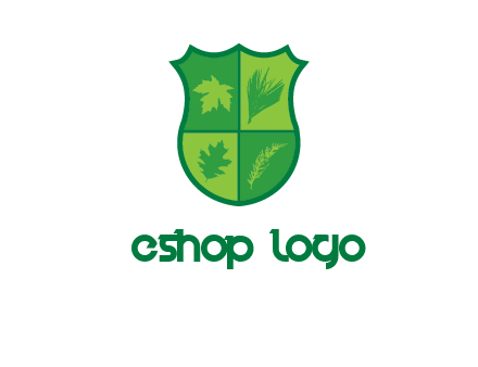 Leafs inside the emblem logo