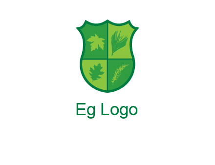 Leafs inside the emblem logo