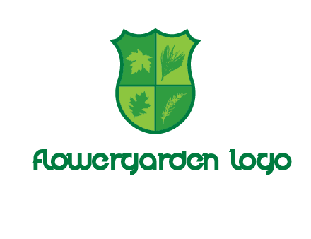 Leafs inside the emblem logo