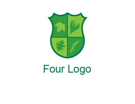 Leafs inside the emblem logo