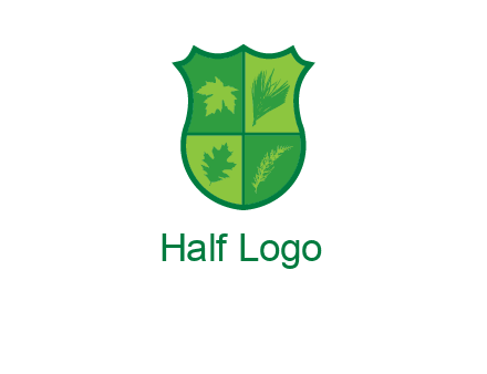Leafs inside the emblem logo