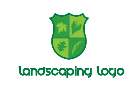 Leafs inside the emblem logo