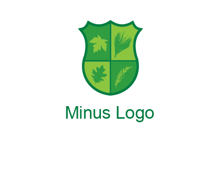 Leafs inside the emblem logo