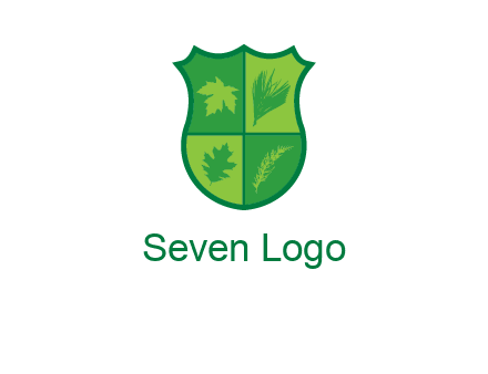 Leafs inside the emblem logo