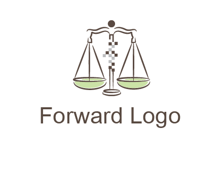 abstract scale icon