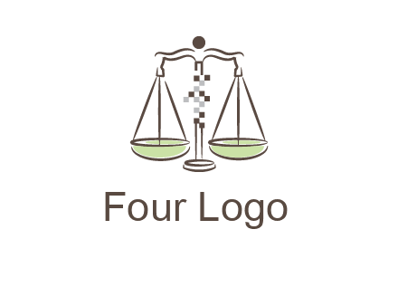 abstract scale icon