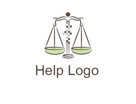 abstract scale icon