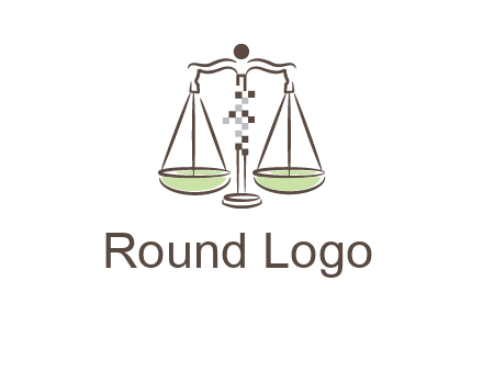 abstract scale icon