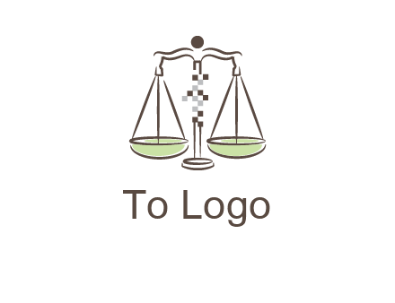 abstract scale icon