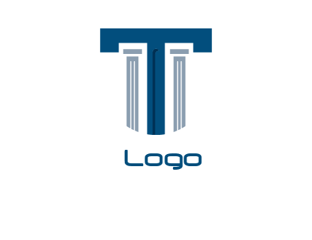 letter t inside the law column logo