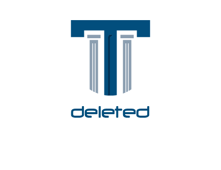 letter t inside the law column logo