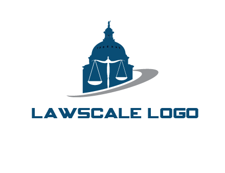 scale inside the court house with swoosh logo